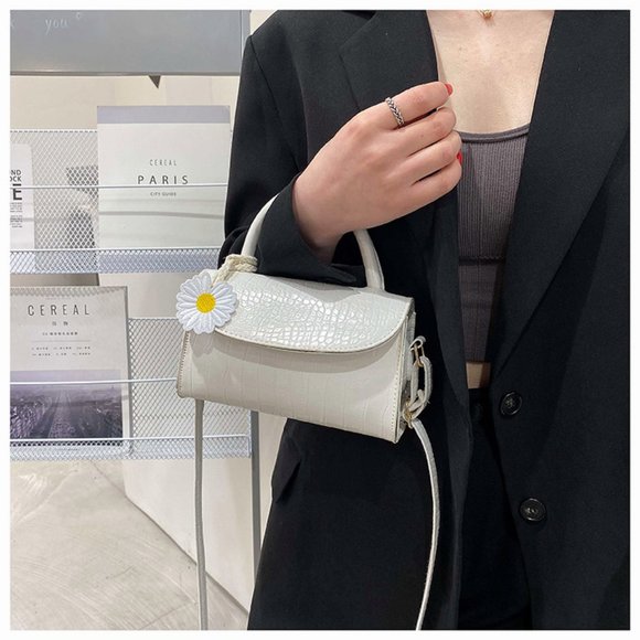 Crocodile pattern small bag new simple single shoulder bag - Picture 2 of 12